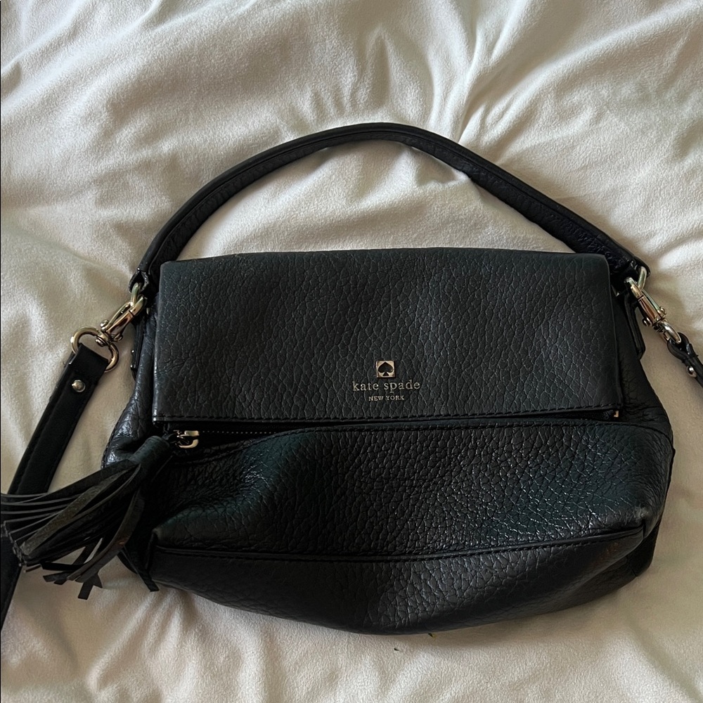 Kate Spade Textured Black Shoulder Bag